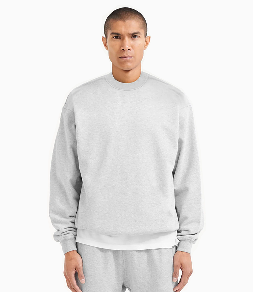 Heavy Basic 500 GSM Aesthetic Sweater Grau