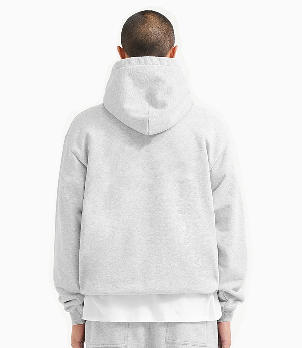 Heavy Basic 500 GSM Aesthetic Hoodie Grau