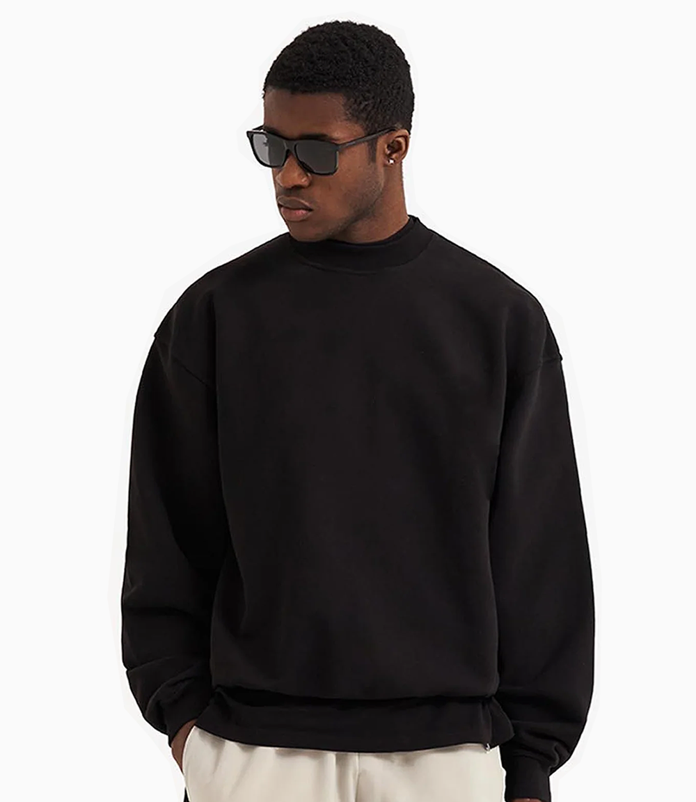 Aethetischer Sweater Schwarz
