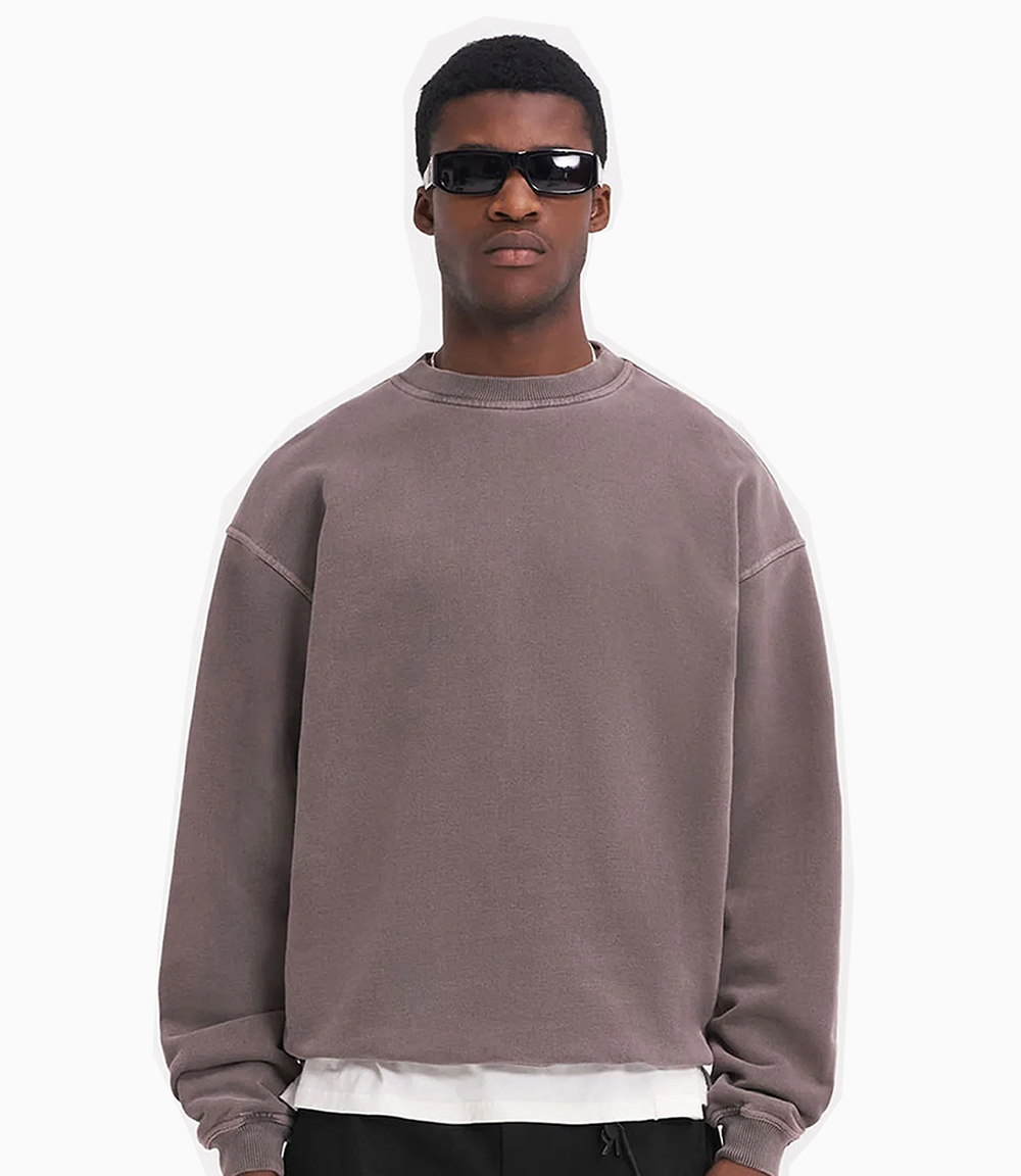 Heavy Basic 500 GSM Aesthetic Sweater Stone