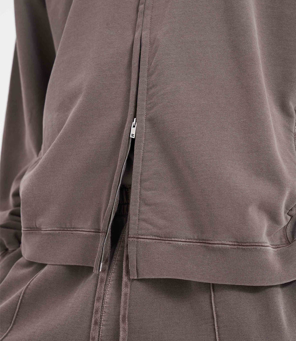 Heavy Basic 500 GSM Aesthetic Zip-Hoodie Stone