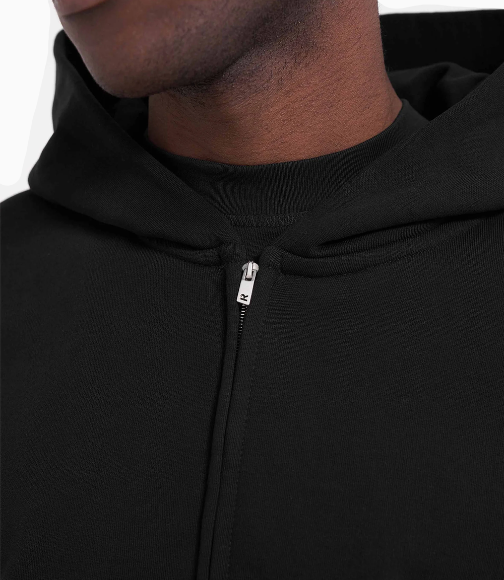 Aesthetischer Sweat-Zippé Schwarz