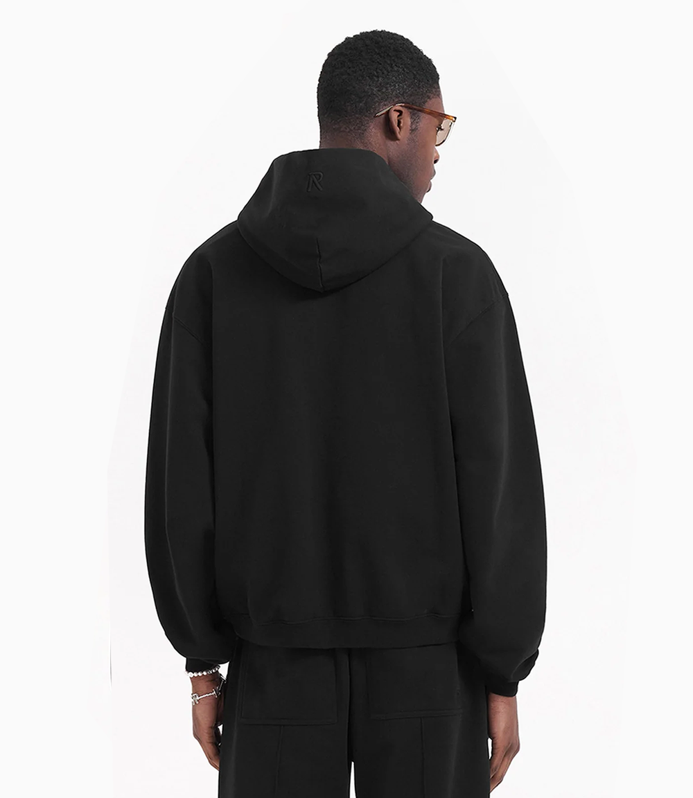 Aesthetischer Sweat-Zippé Schwarz